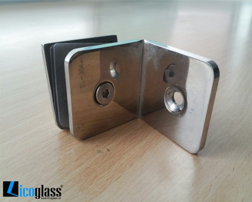  Kẹp kính 90 độ (Kẹp tường kính có đế)