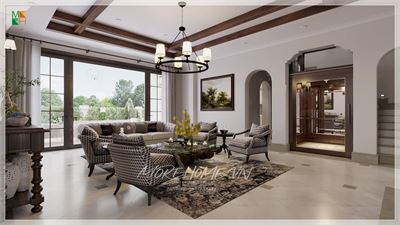 *55+ Mẫu Thiết Kế Phòng Khách Tân Cổ Điển Cao Cấp